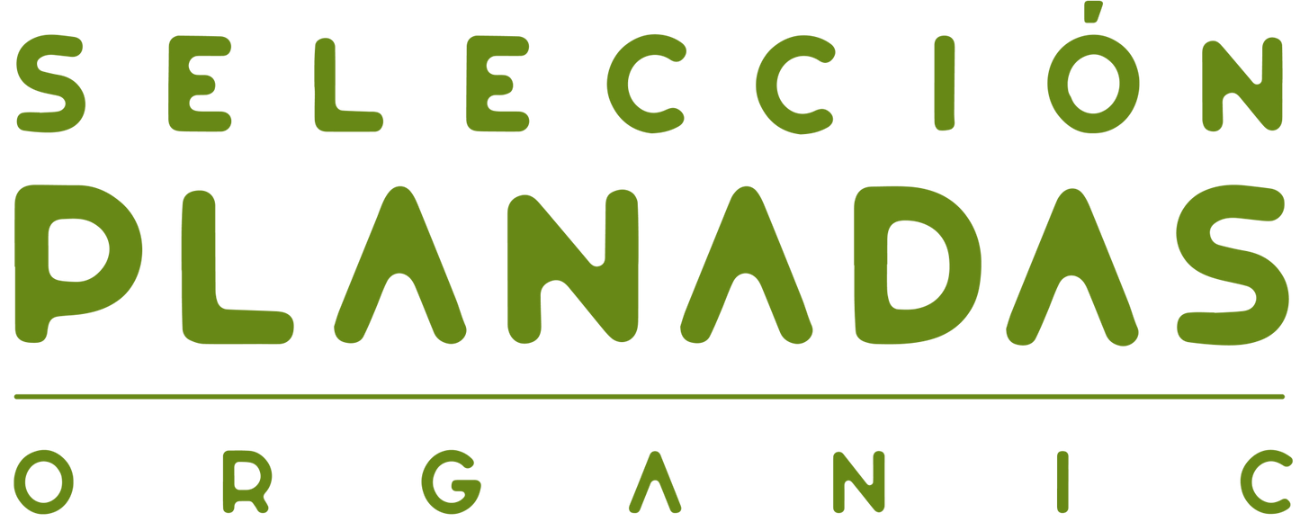 Green logo with 'Selección Planadas Organic' text on a white background