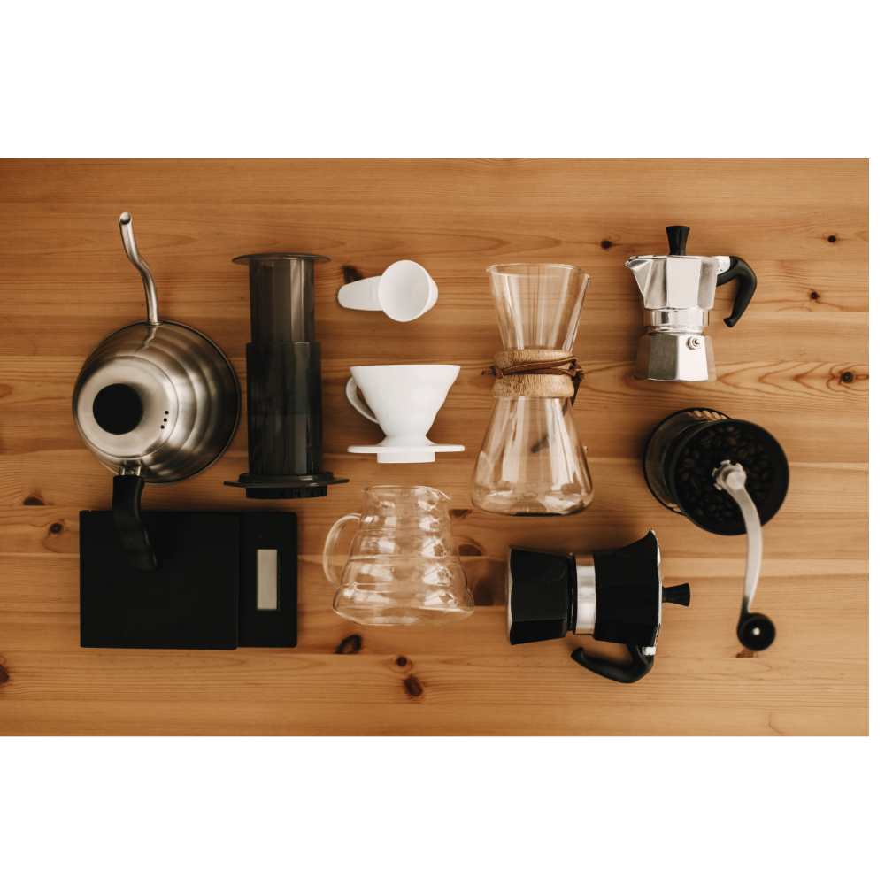 Coffee brewing kit
