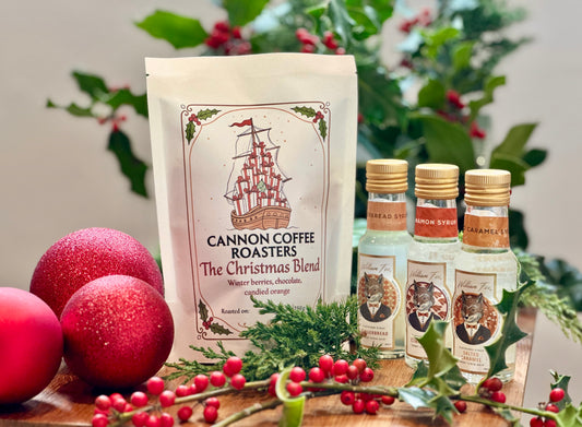 Christmas Coffee AND 3 syrups Gift Pack - 250g version