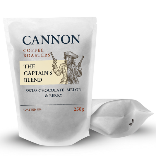 The Captain's Blend - our "off-the-scale-good" coffee