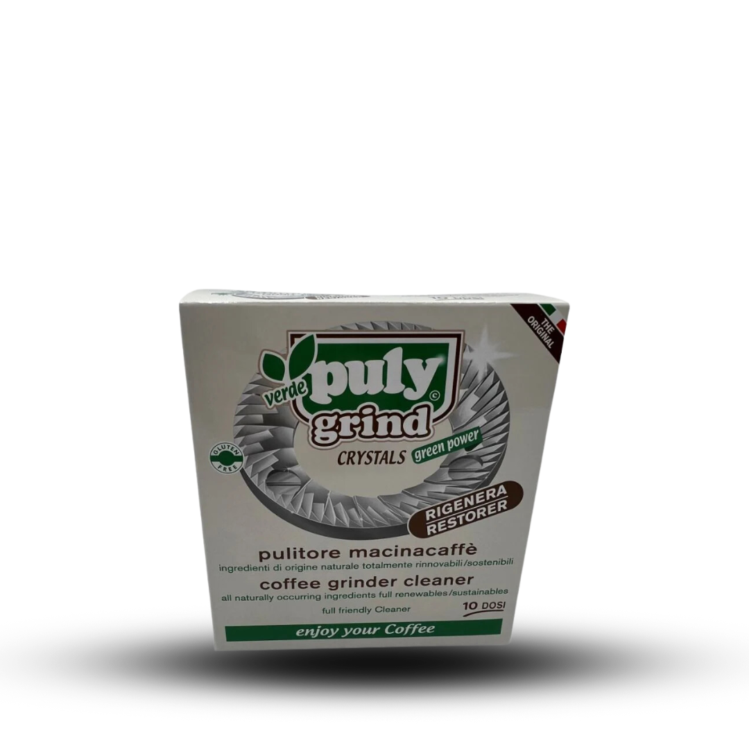 Clean your grinder with Puly grind crystals