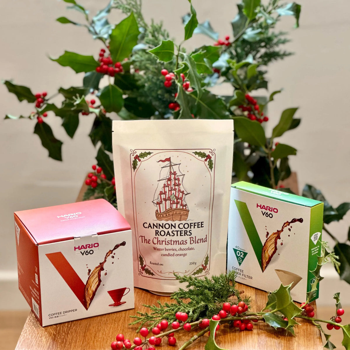 Christmas Blend Coffee & V60 Dripper - 250g bag
