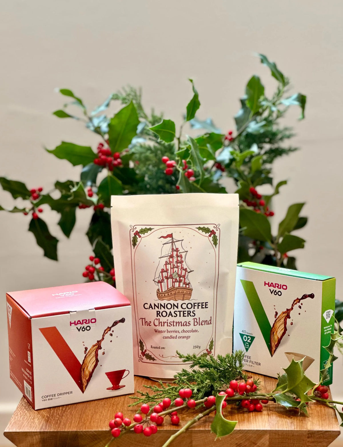 Christmas Blend Coffee & V60 Dripper - 250g bag