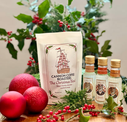 Christmas Coffee AND 3 syrups Gift Pack - 250g version
